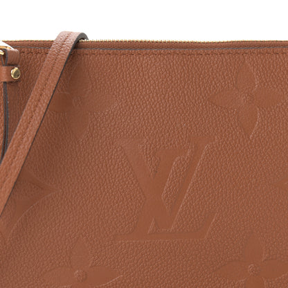 Louis Vuitton Empreinte Monogram Giant Double Zip Pochette Caramel 7 of 11