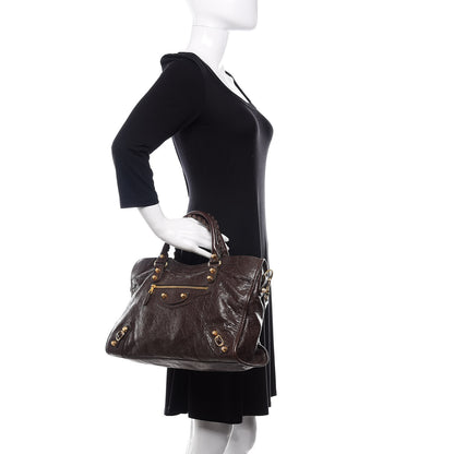 Balenciaga Agneau Giant 12 Gold Hardware City Charbon 3 of 12