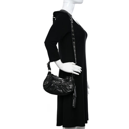 Balenciaga Agneau Arena Le Cagole Shoulder Bag XS Black 2 of 11