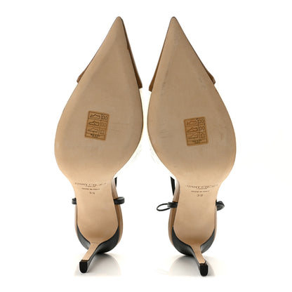 Jimmy Choo Nappa PVC Farley 95 Pumps 39 Camel 6 of 9