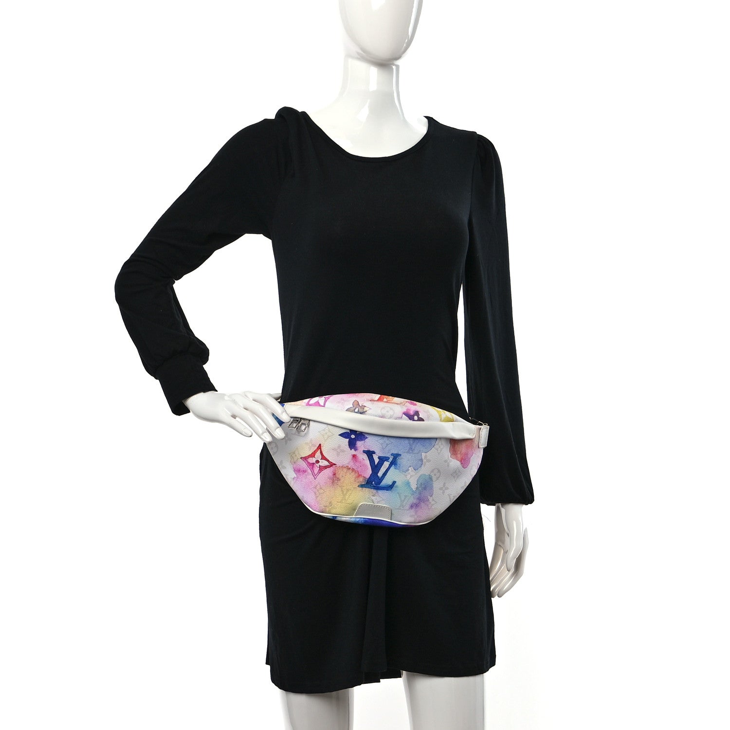 Louis Vuitton Monogram Watercolor Discovery Bumbag Multicolor 2 of 8