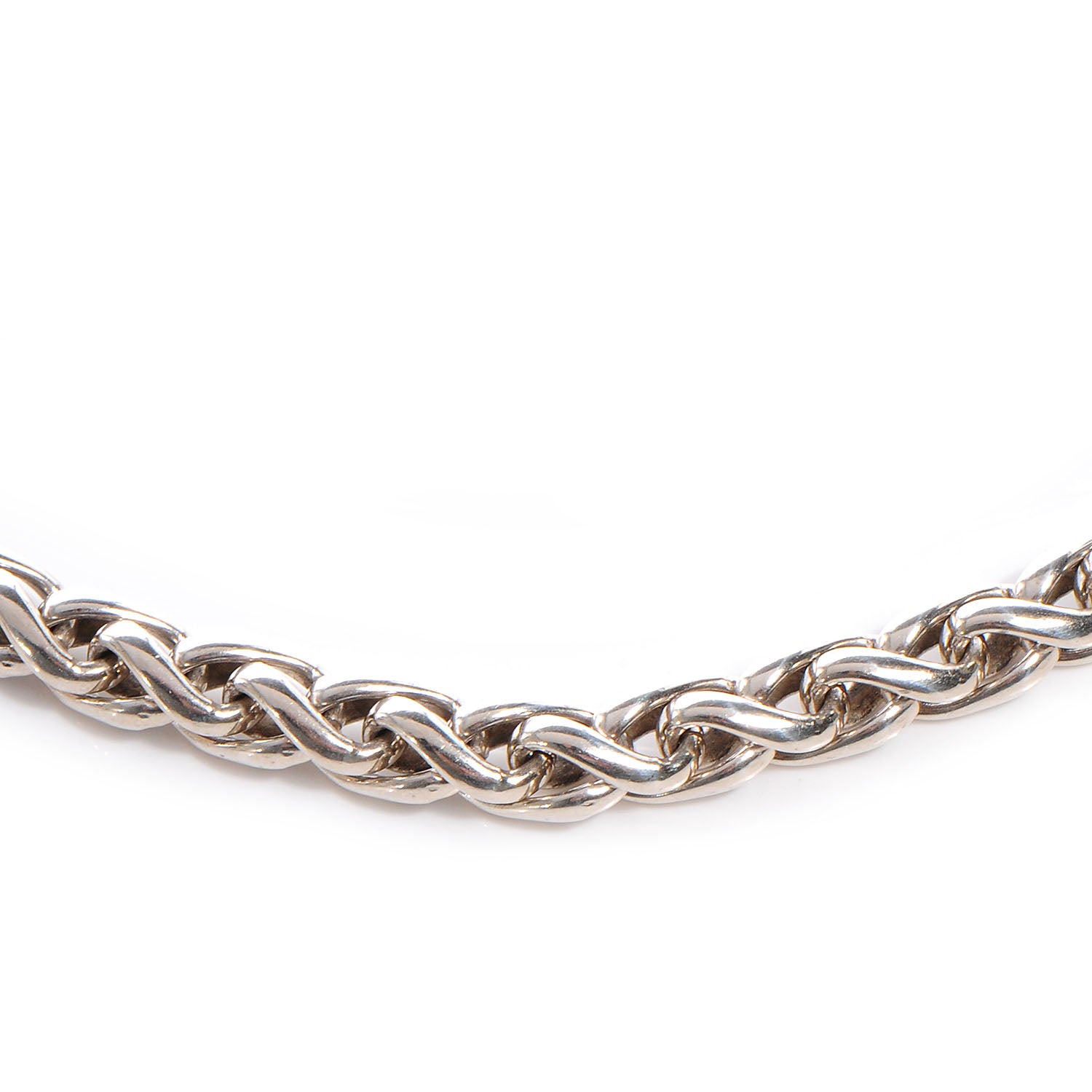 David Yurman Sterling Silver Medium 14k Gold 6mm Wheat Chain Necklace 3 of 6