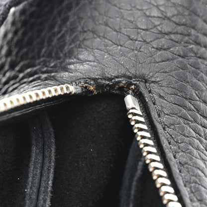 The Row Grained Calfskin Large Slouchy Banana Bag Black 12 of 14
