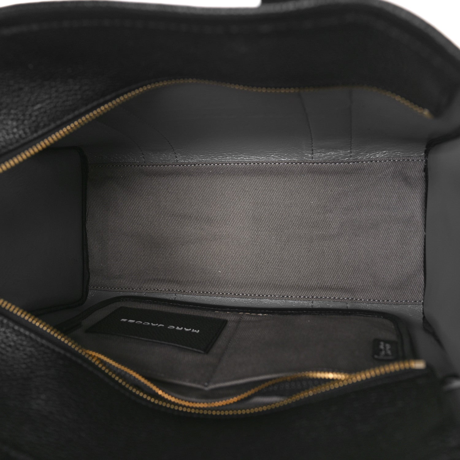 Marc Jacobs Grained Calfskin Medium The Tote Bag Black 5 of 8