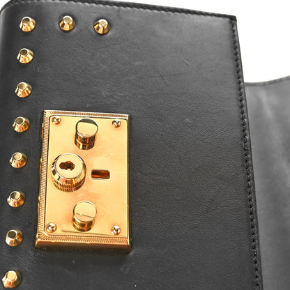 Gucci Calfskin Studded Small Padlock Shoulder Bag Black 11 of 11