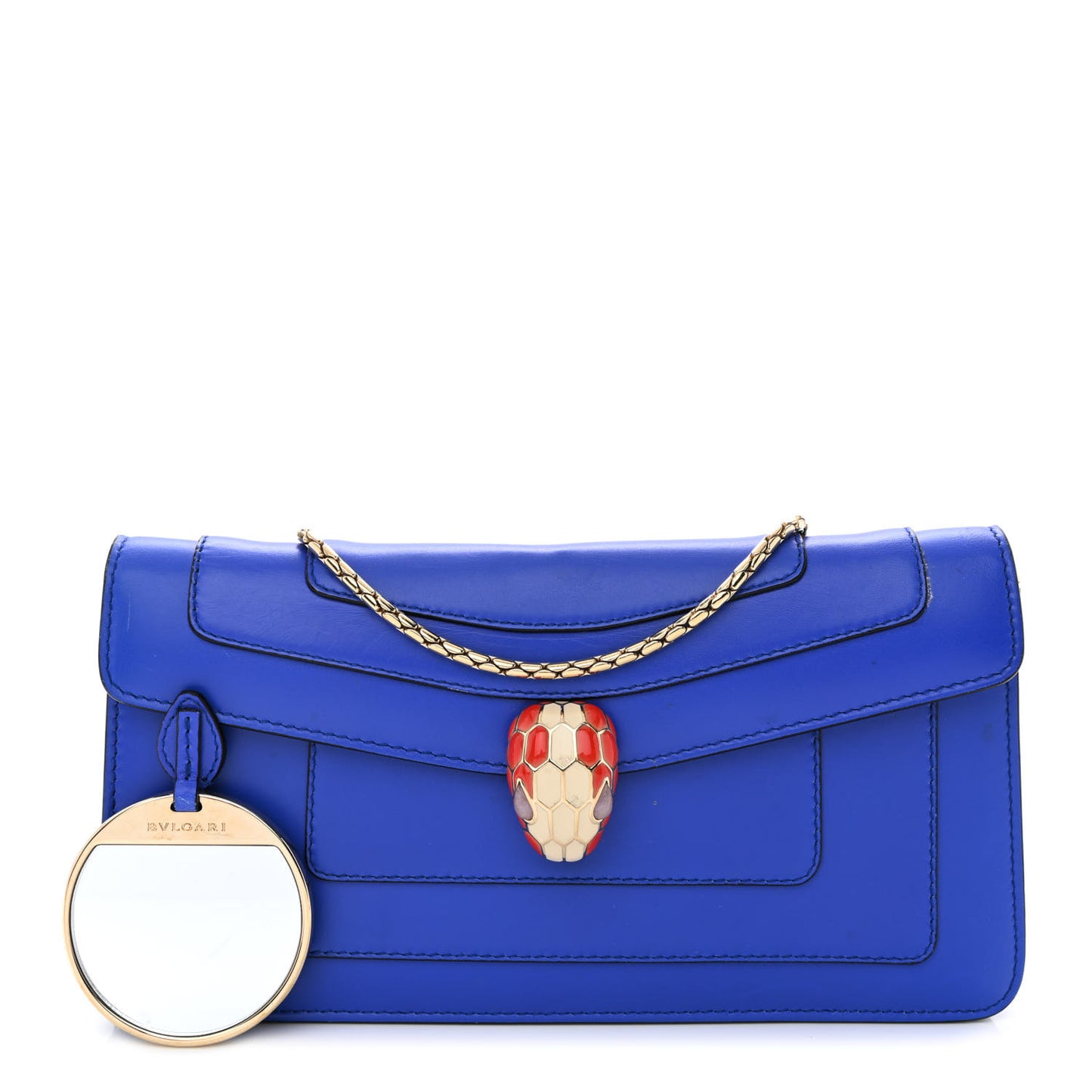 Calfskin Serpenti Forever Crossbody Bag Blue