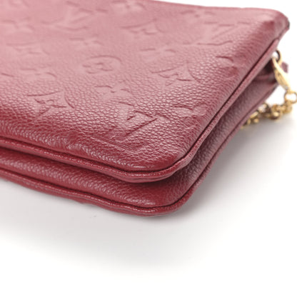 Louis Vuitton Empreinte Double Zip Pochette Cherry Berry 10 of 10