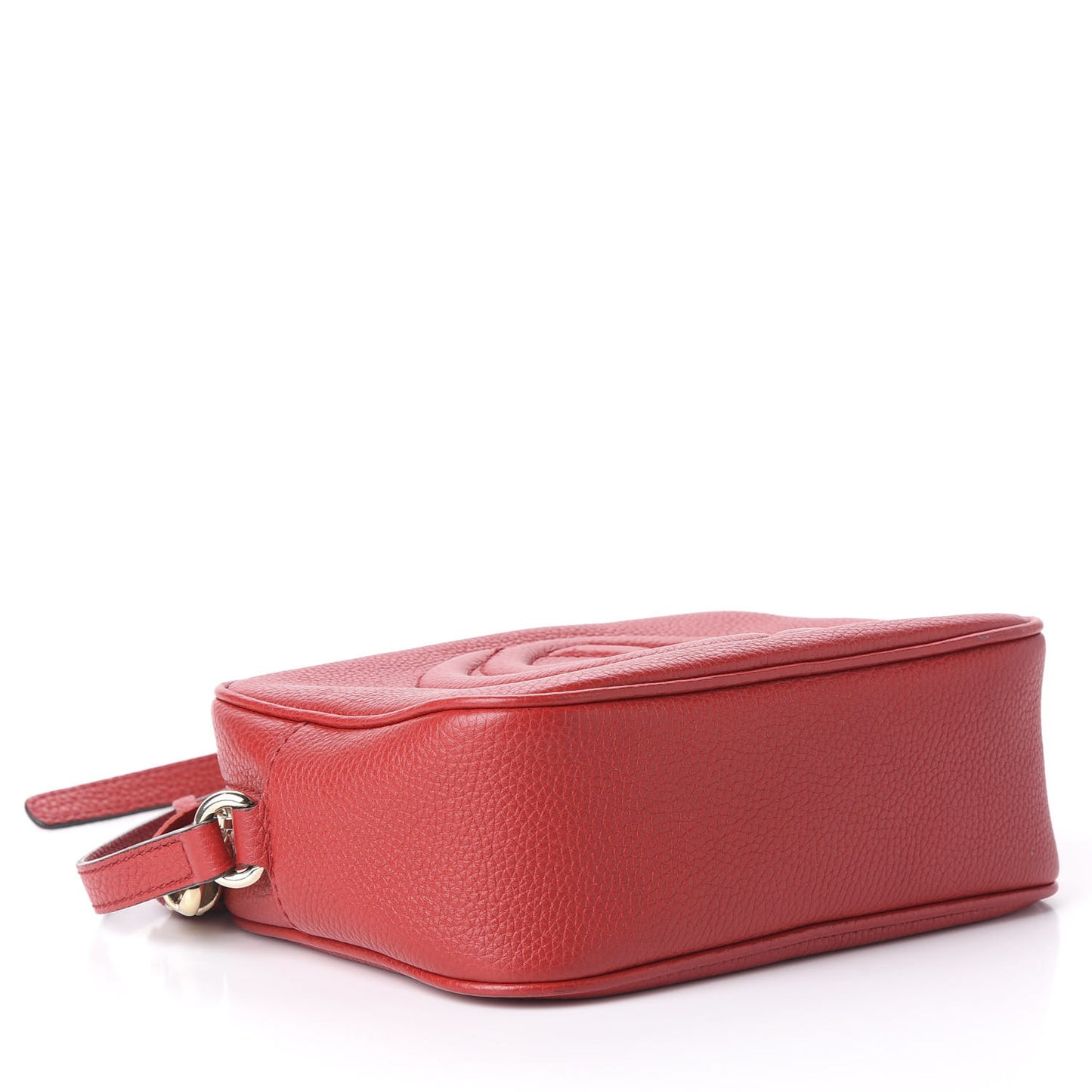 Pebbled Calfskin Small Soho Disco Bag Tabasco Red