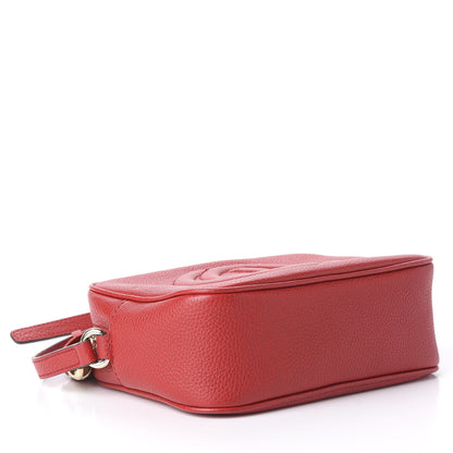 Gucci Pebbled Calfskin Small Soho Disco Bag Tabasco Red 3 of 11