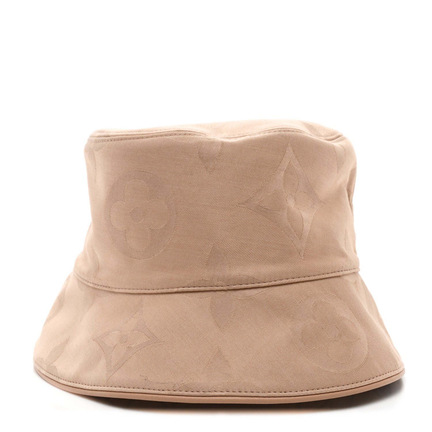 Louis Vuitton Cotton Monogram Flower Tile Reversible Bucket Hat M Beige 6 of 14
