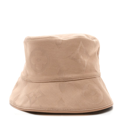 Louis Vuitton Cotton Monogram Flower Tile Reversible Bucket Hat M Beige 6 of 14