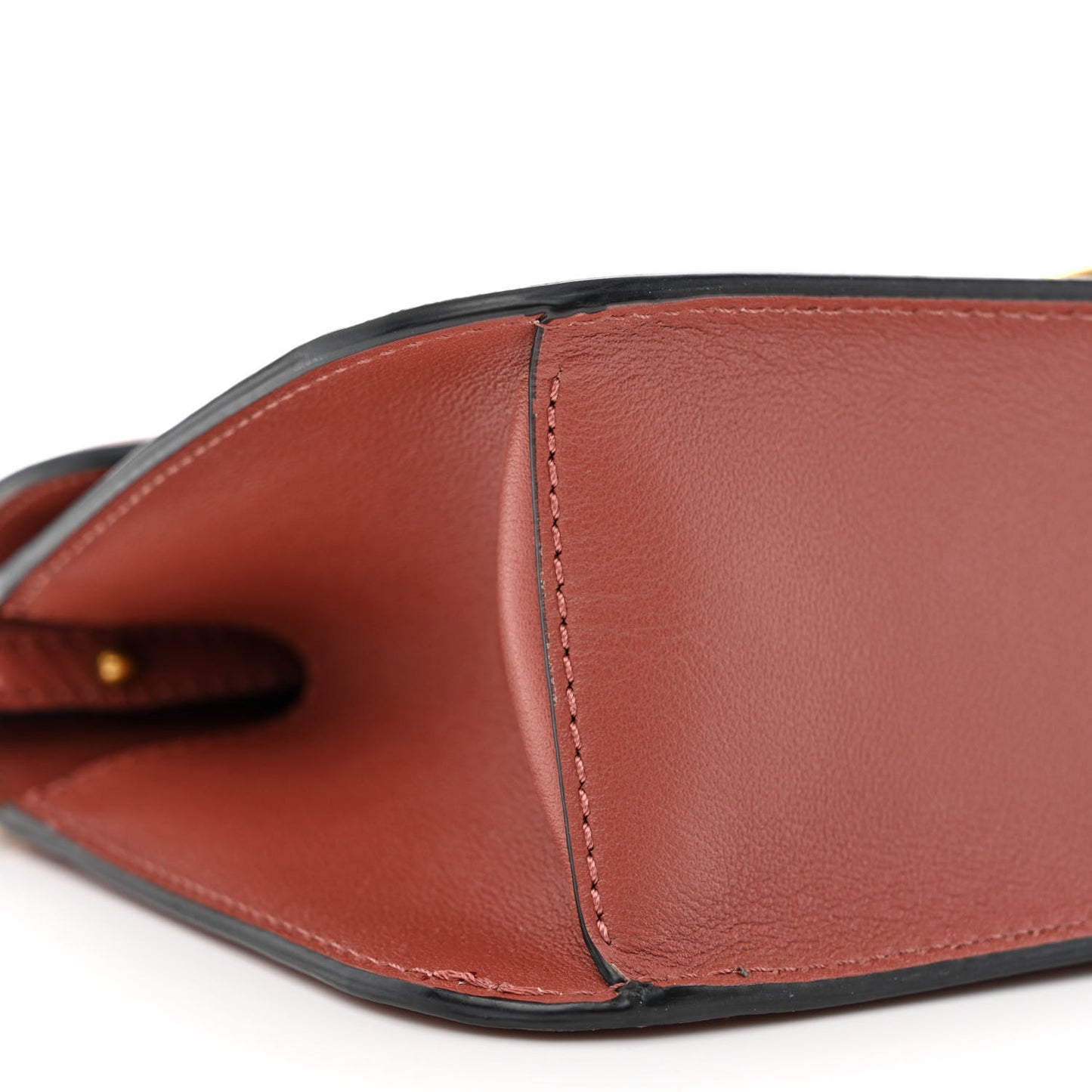 Calfskin Vlogo Loco Shoulder Bag Gingerbread