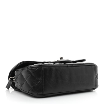 Chanel Aged Calfskin Quilted Small Easy Flap Black 4 of 10