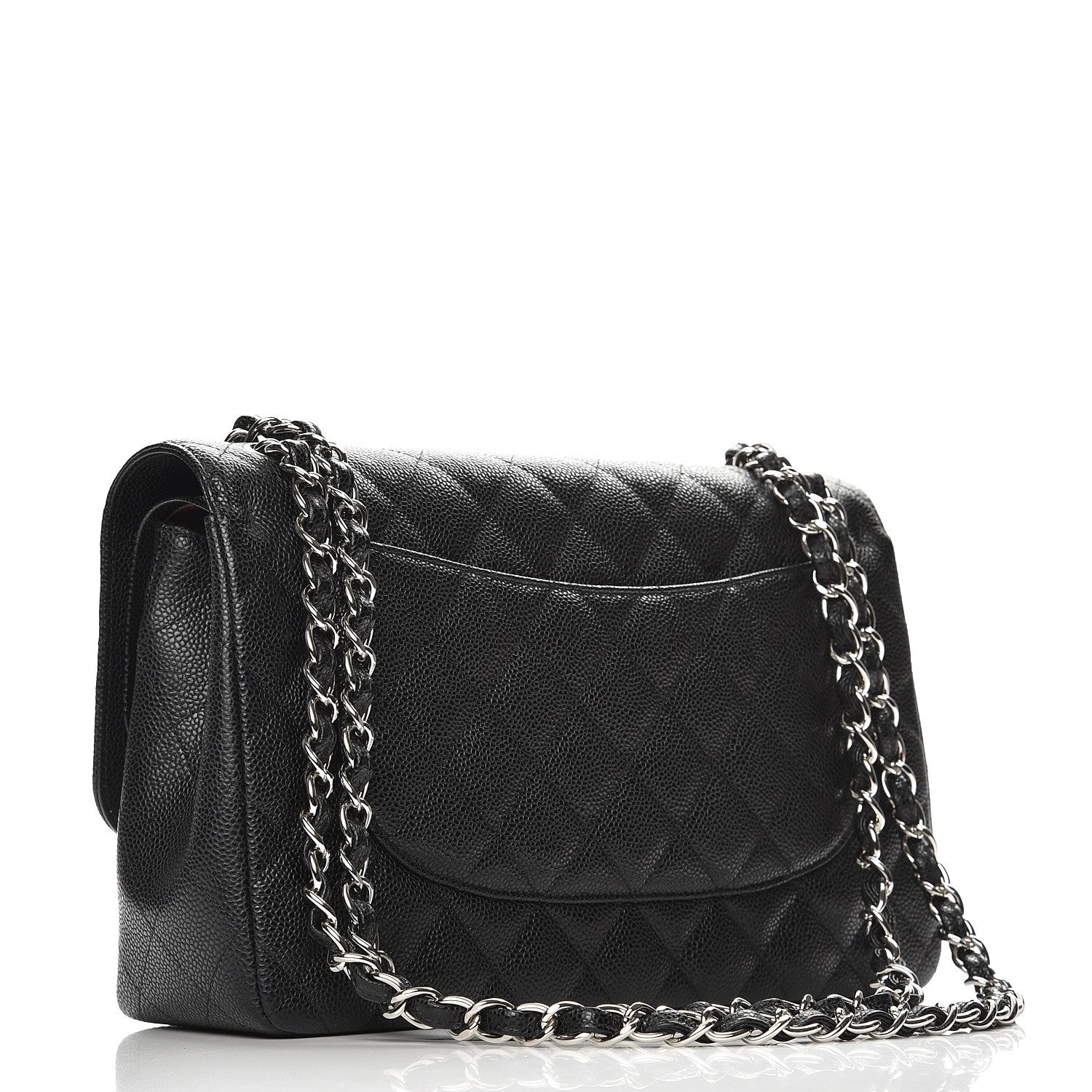 Chanel Caviar Quilted Jumbo Double Flap Black 4 of 8