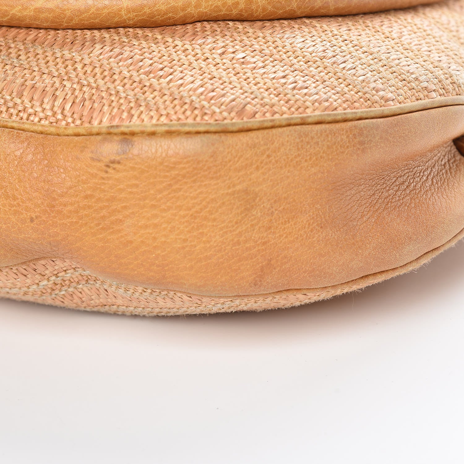 Gucci Libeccio Raffia Large New Pelham Shoulder Bag Light Brown 15 of 17