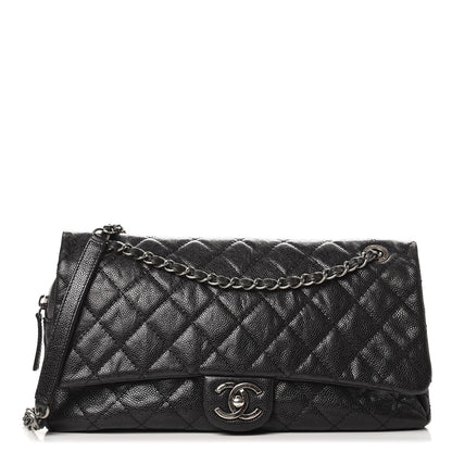 Chanel Iridescent Caviar Quilted Large Chic Flap Black 1 of 10