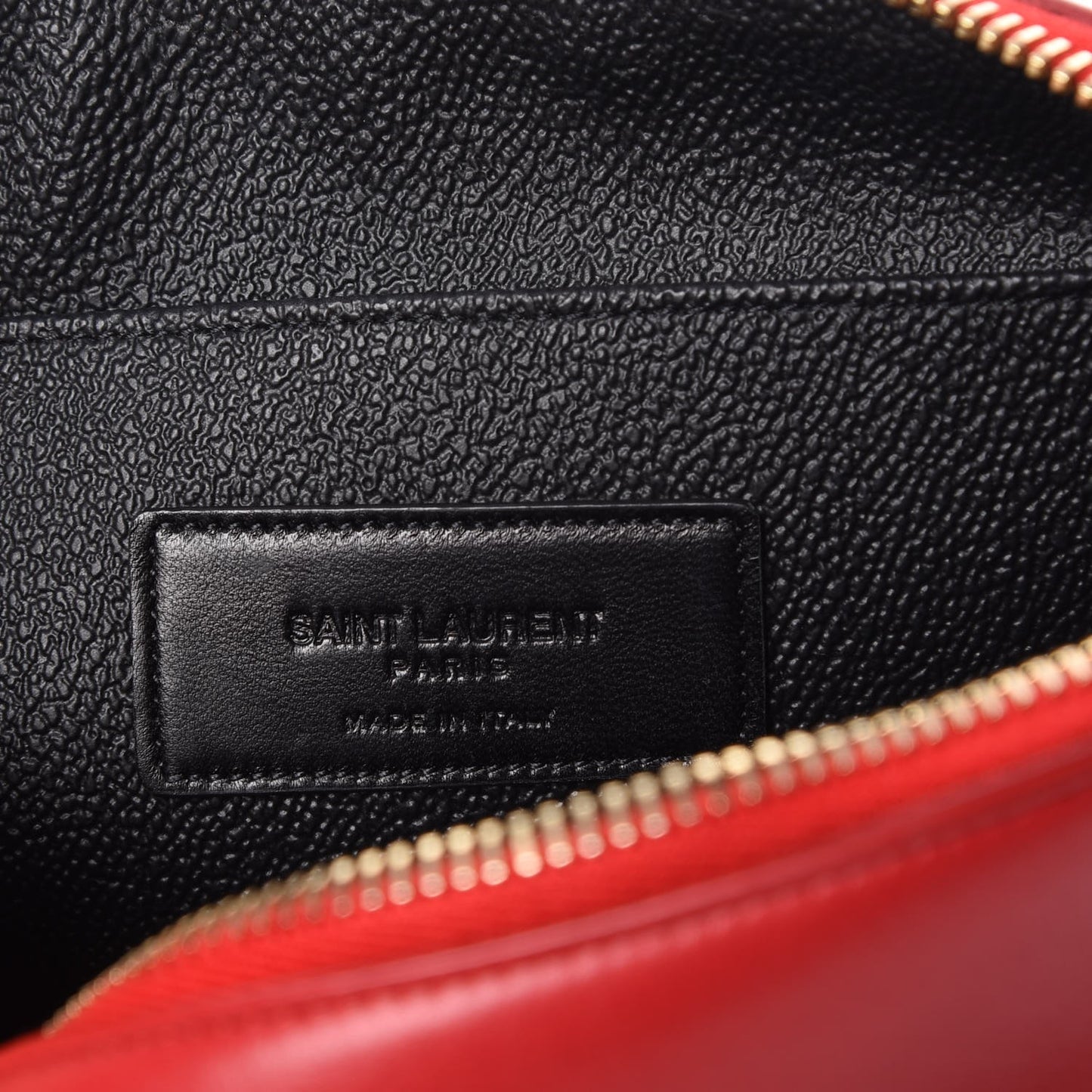 Calfskin Cosmetic Case New Red