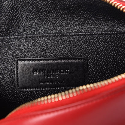 Saint Laurent Calfskin Cosmetic Case New Red 7 of 7