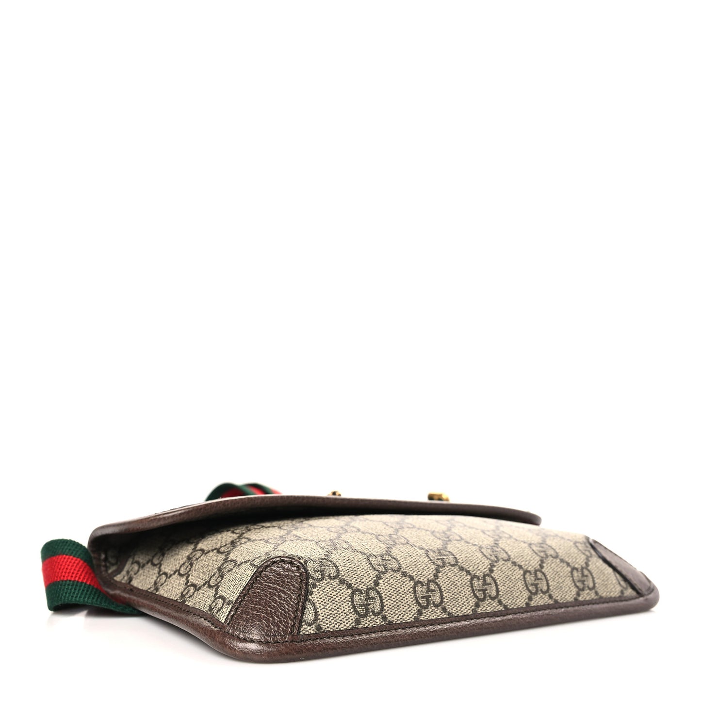 GG Supreme Monogram Neo Vintage Web Belt Bag Brown