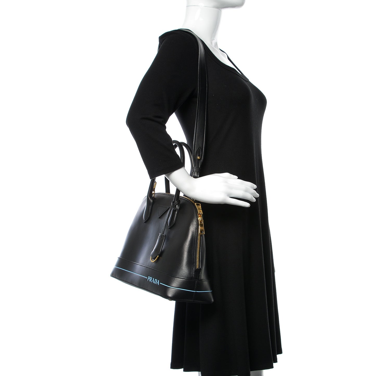 City Calfskin Mirage Promenade Tote Black