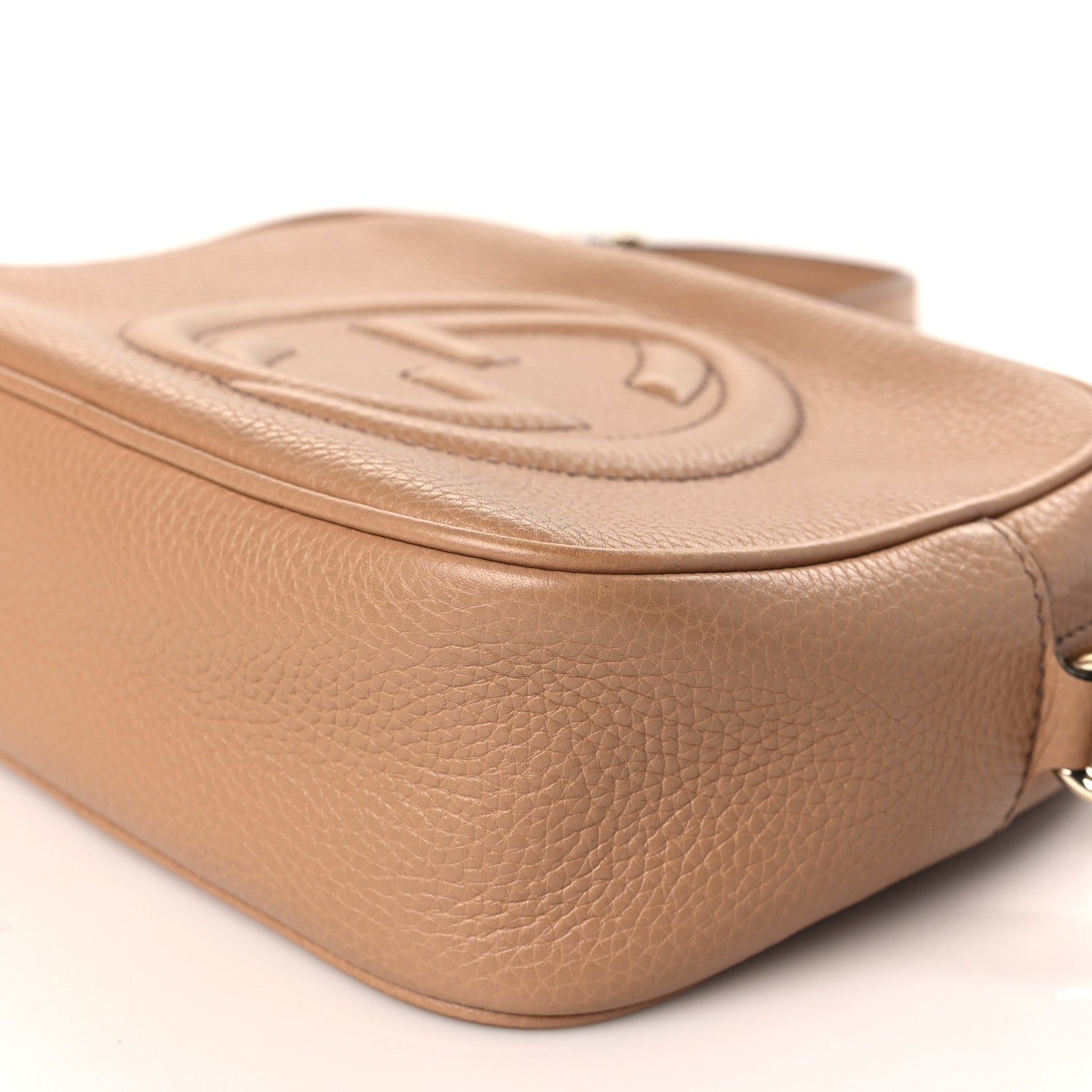 Gucci Pebbled Calfskin Small Soho Disco Bag Camelia 9 of 9