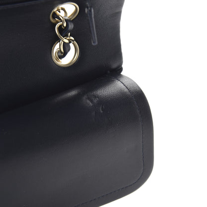 Chanel Lambskin Quilted Medium Double Flap Navy 12 of 12