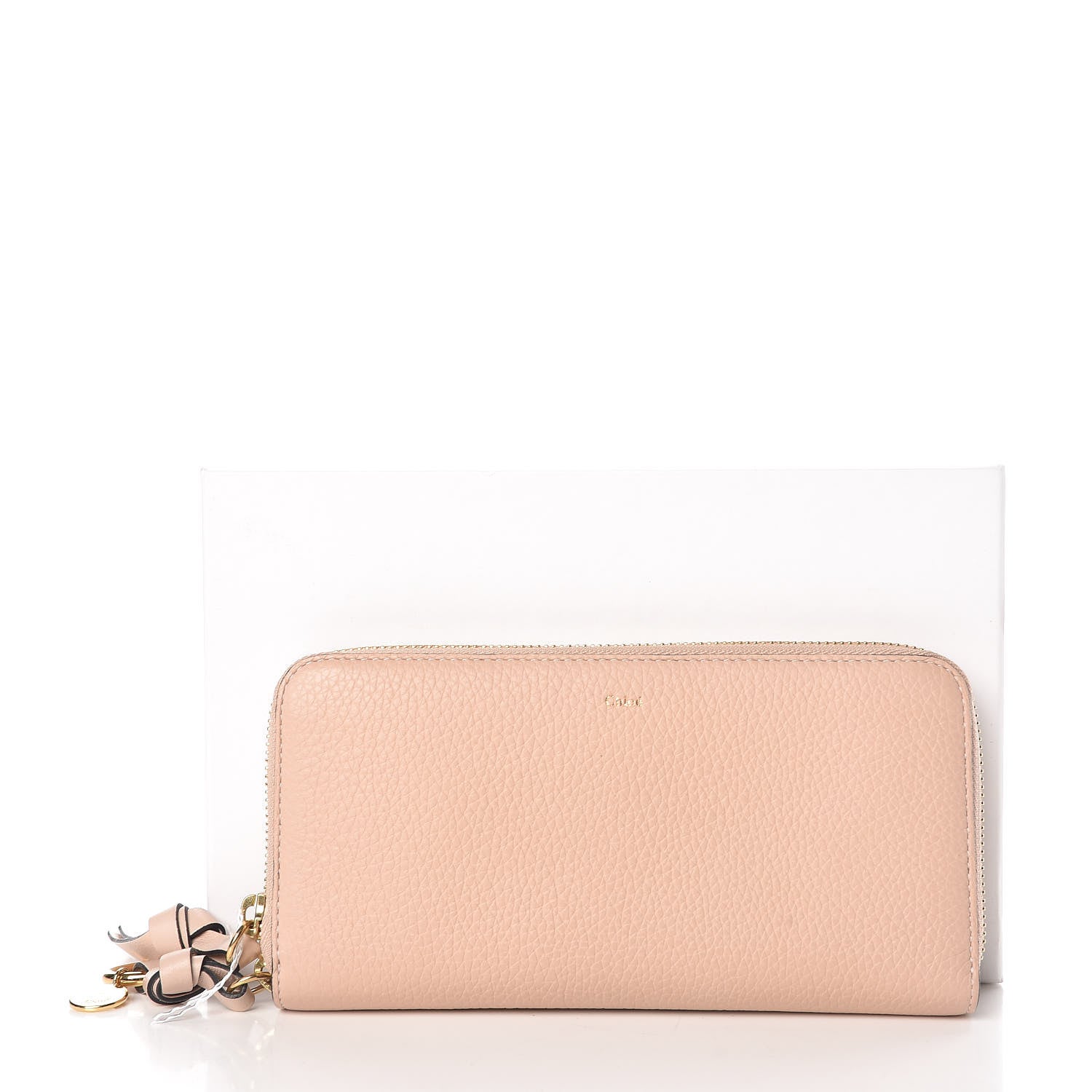Chloe Grained Calfskin Alphabet Long Zip Around Wallet Blush Nude 5 of 9