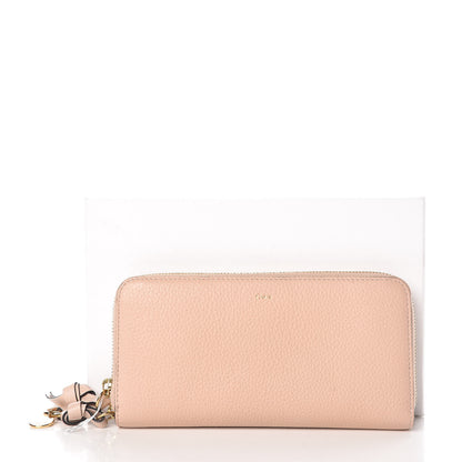 Chloe Grained Calfskin Alphabet Long Zip Around Wallet Blush Nude 5 of 9