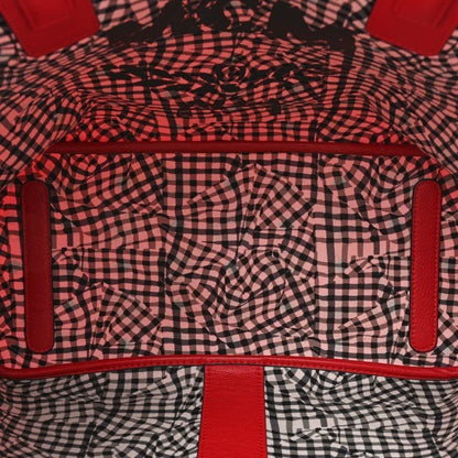 MCM Visetos Medium Liz Reversible Shopper Tote Ruby Red 8 of 26