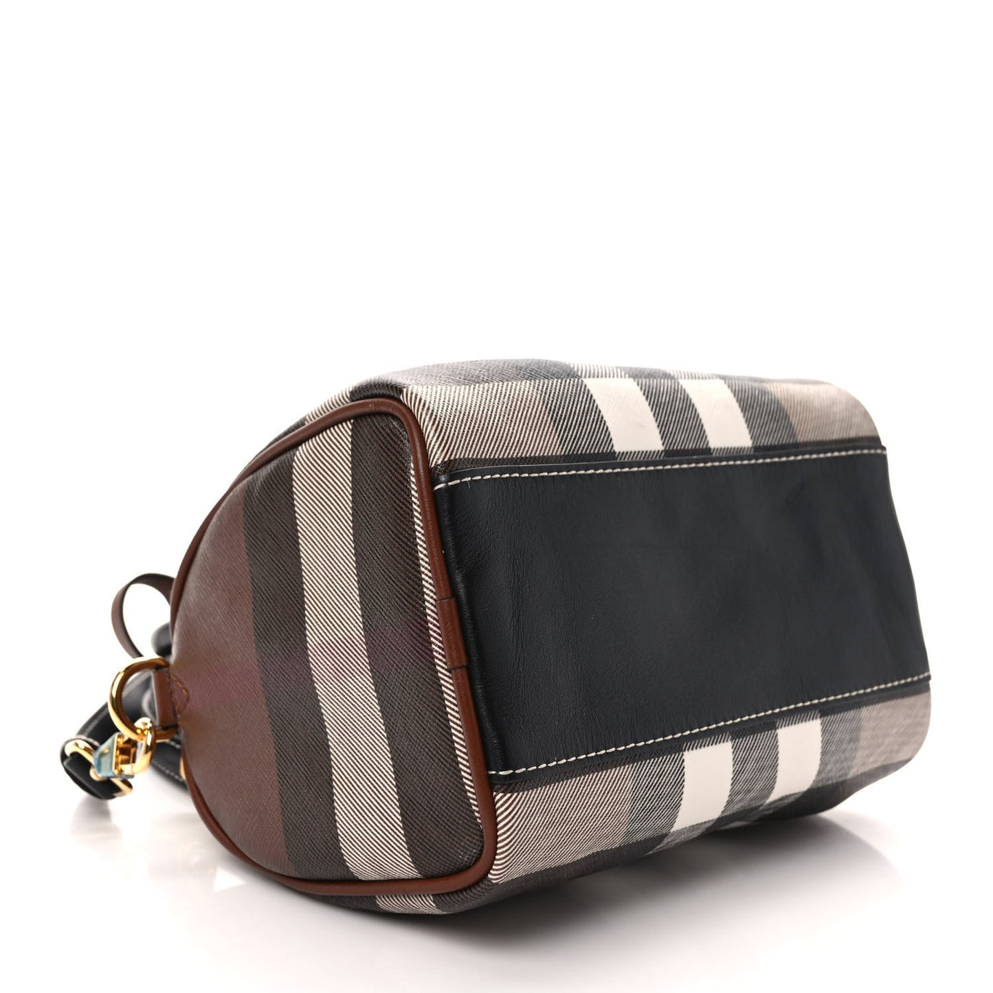 E-canvas Check Mini Bowling Bag Dark Birch Brown