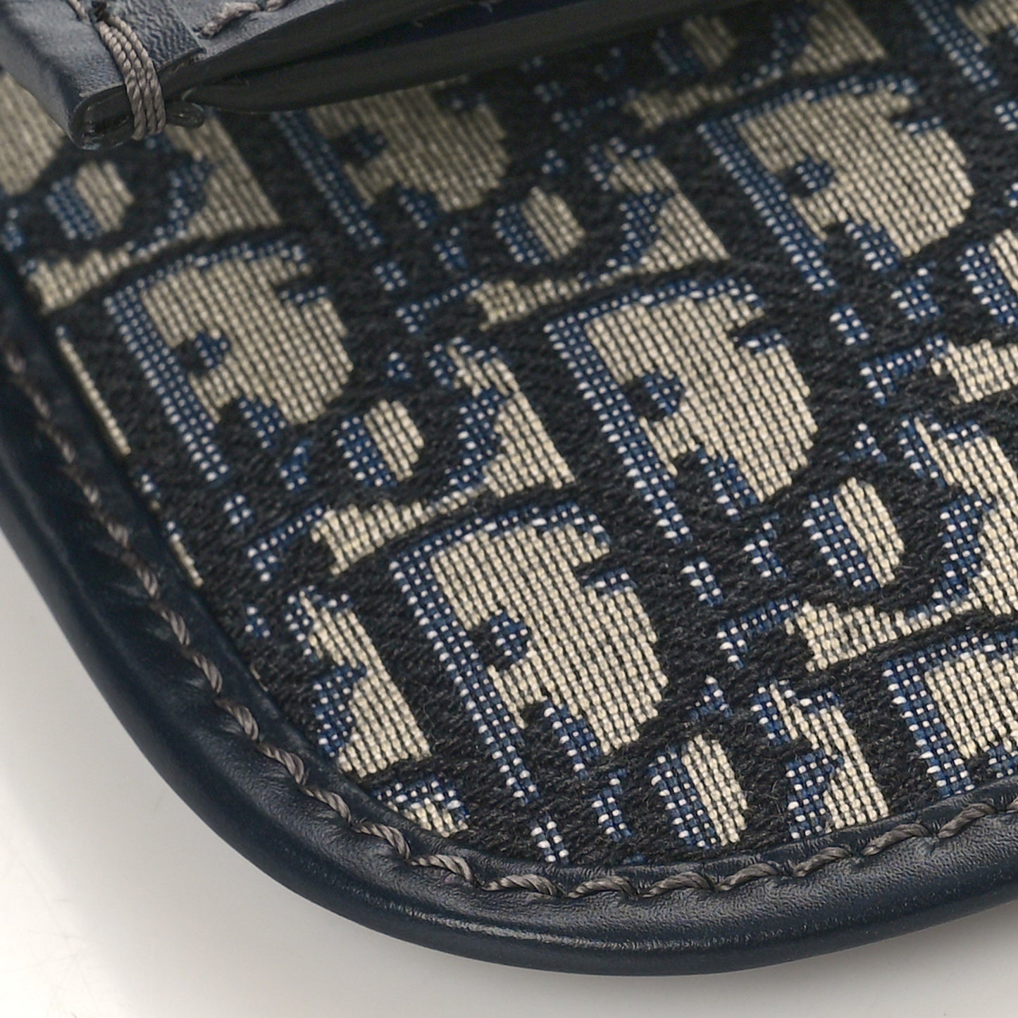 Oblique Fold Over Clutch Blue