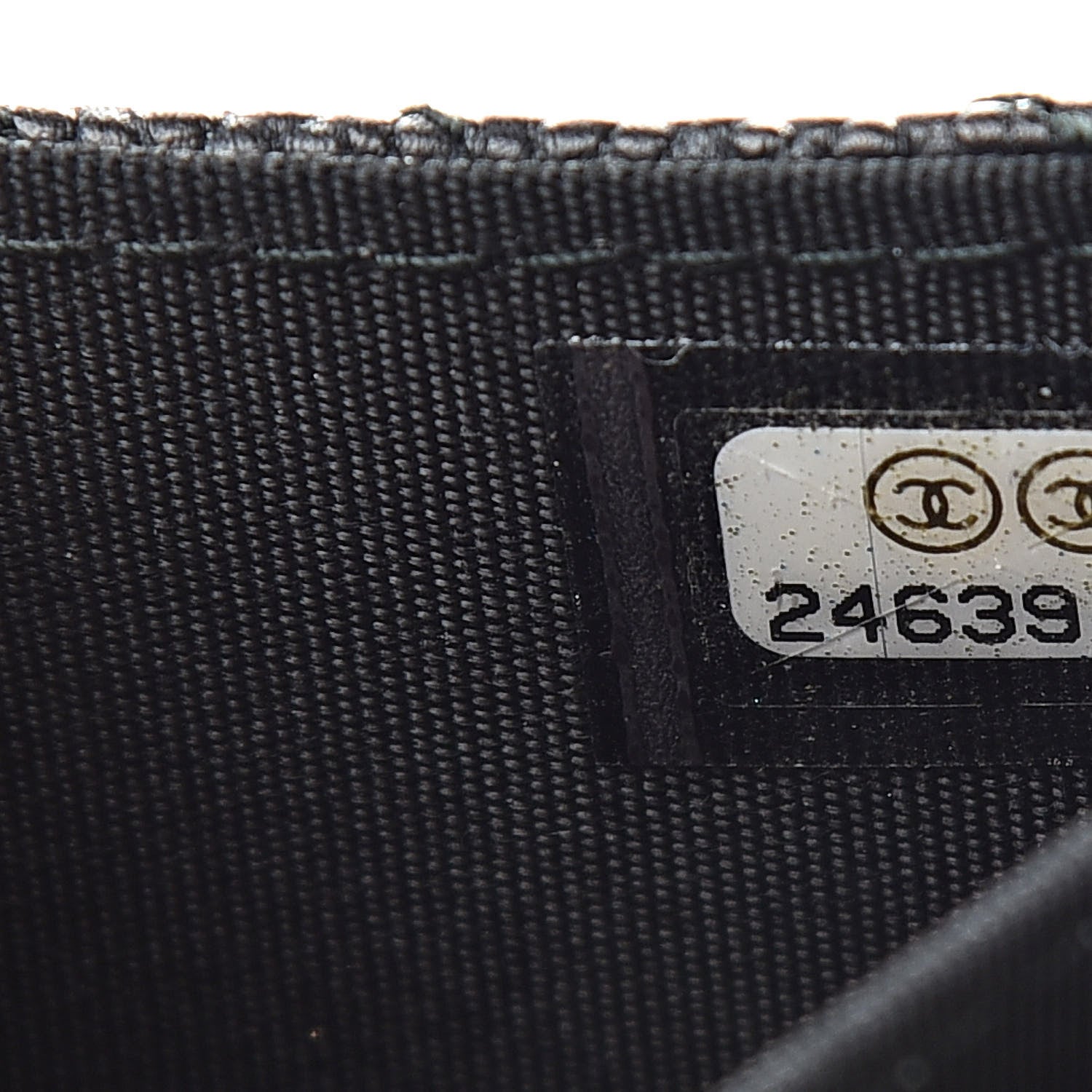 Chanel Caviar Chevron Quilted Boy Flap Card Holder Black 8 of 9
