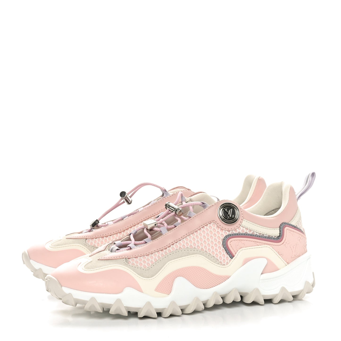 Technical Fabric LV Rush Sneakers 37 Pink
