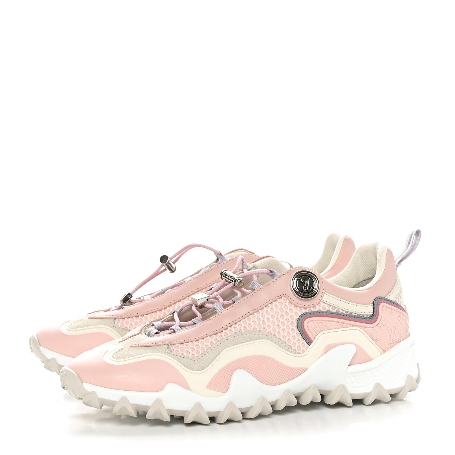 Louis Vuitton Technical Fabric LV Rush Sneakers 37 Pink 3 of 7