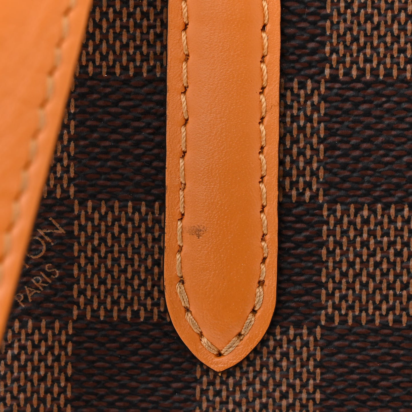Damier Ebene Belmont PM Safran