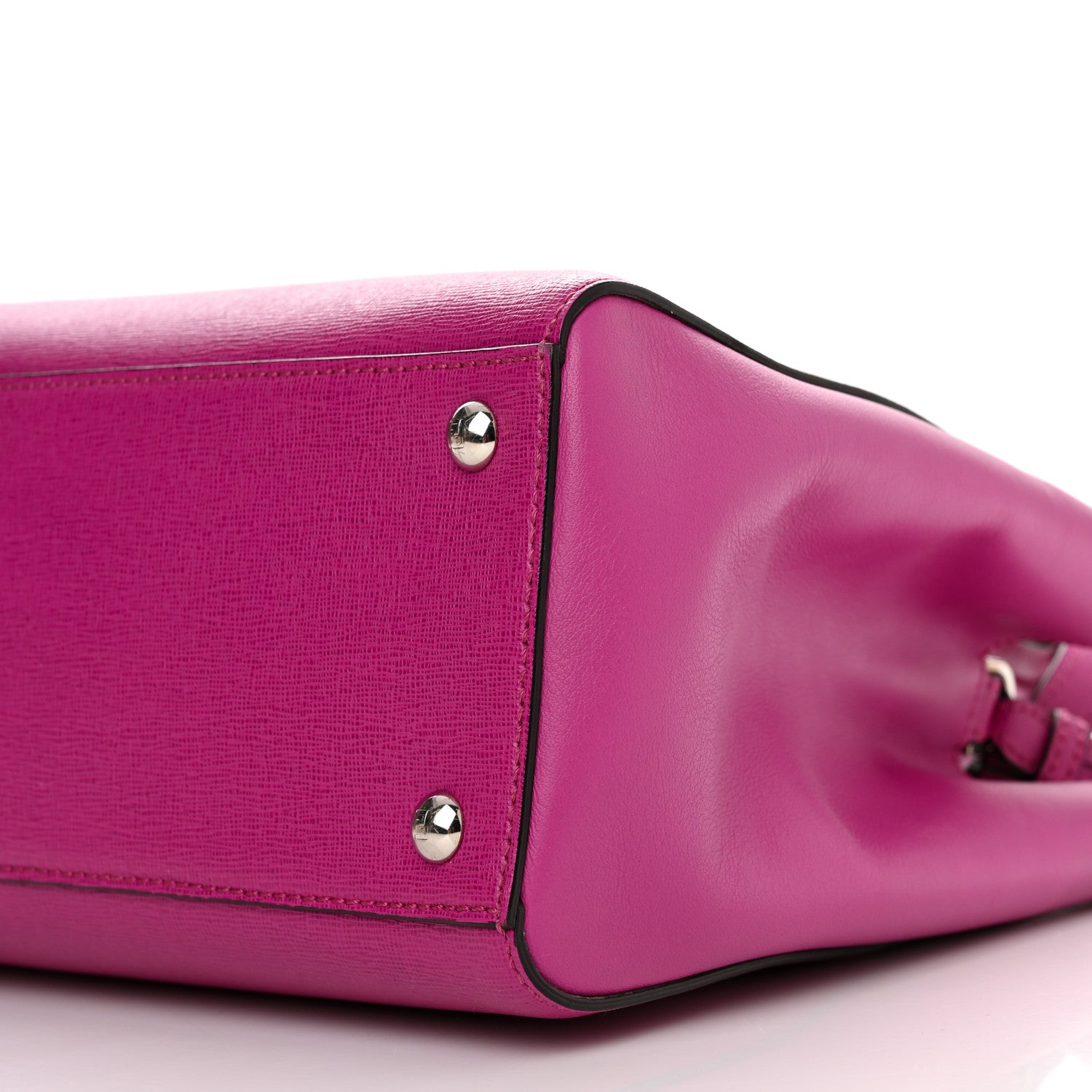 Fendi Vitello Elite Petite 2Jours Tote Magenta 11 of 11