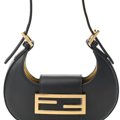 Fendi Vitello King Mini Cookie Hobo Bag Black 8 of 11