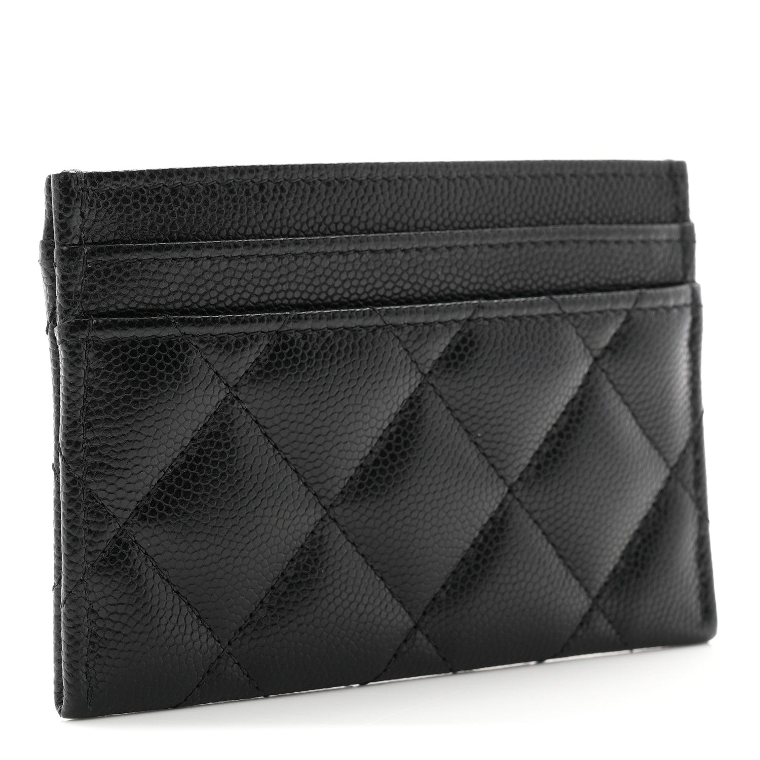 Chanel Caviar Quilted CC Card Holder Black 3 of 9