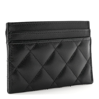 Chanel Caviar Quilted CC Card Holder Black 3 of 9