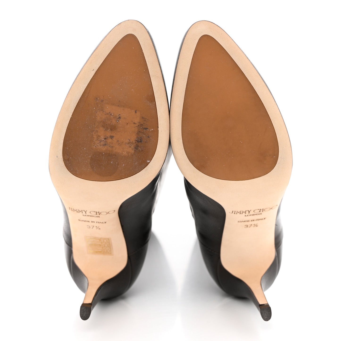 Grained Calfskin Paloma Tall Boots 37.5 Brown