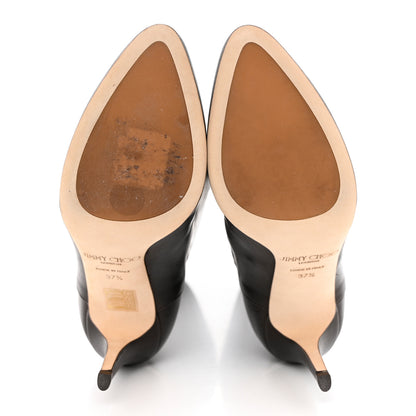 Jimmy Choo Grained Calfskin Paloma Tall Boots 37.5 Brown 5 of 6