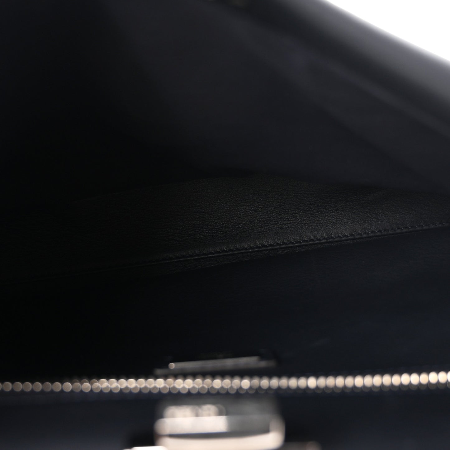 Vitello Seta Waves Bi-Color Medium Peekaboo Iconic Satchel Blue Notte Mostarda