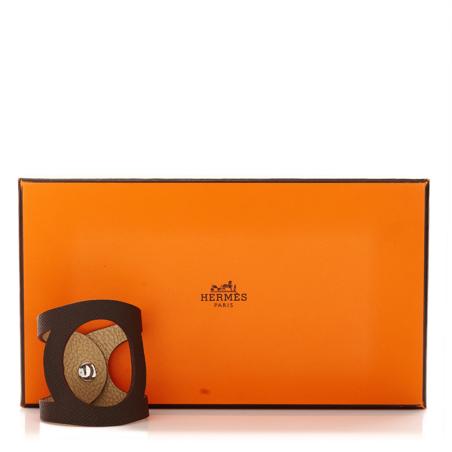 Hermes Epsom Togo Petit H Bracelet Etain Trench 4 of 4
