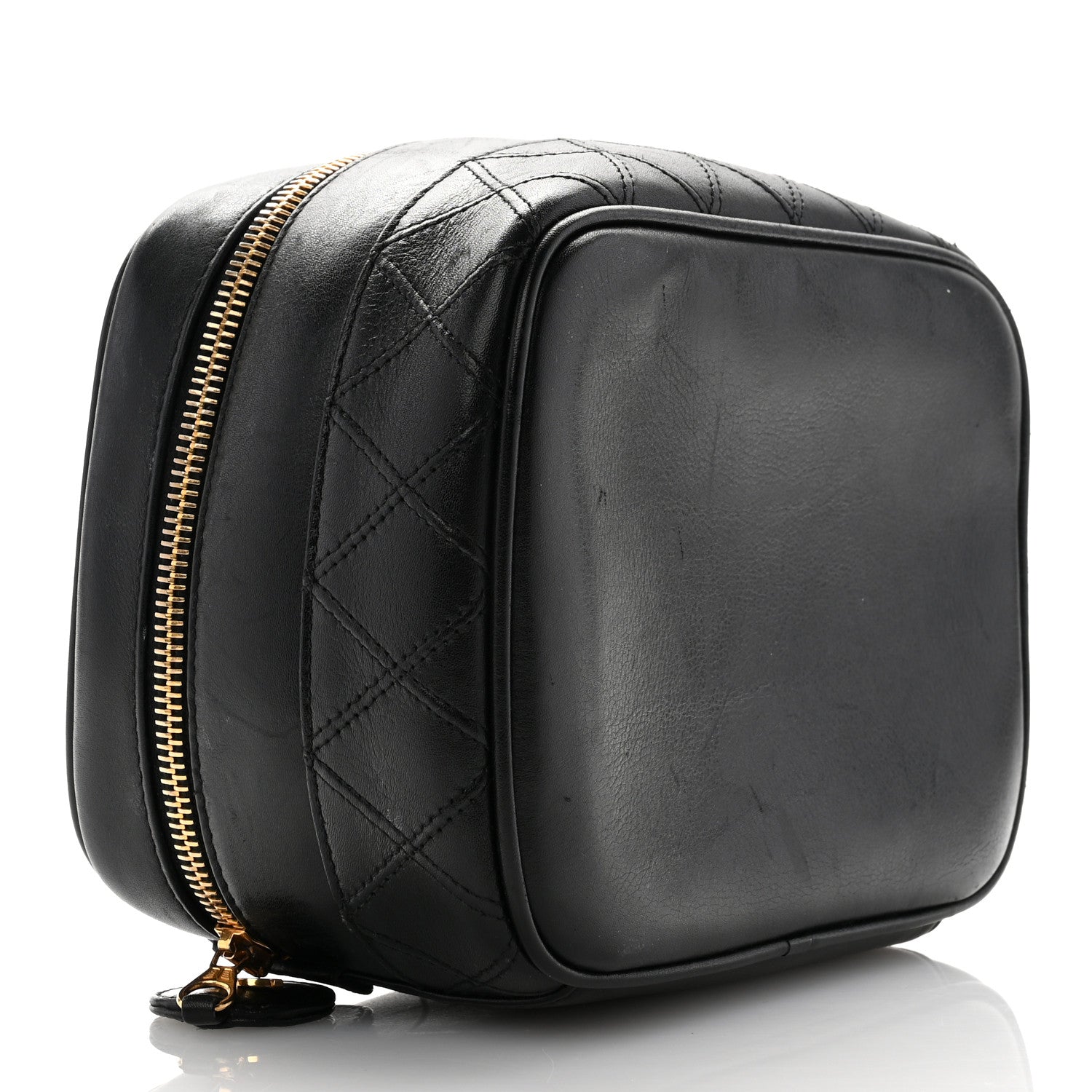 Chanel Lambskin Vanity Cosmetic Case Black 4 of 11