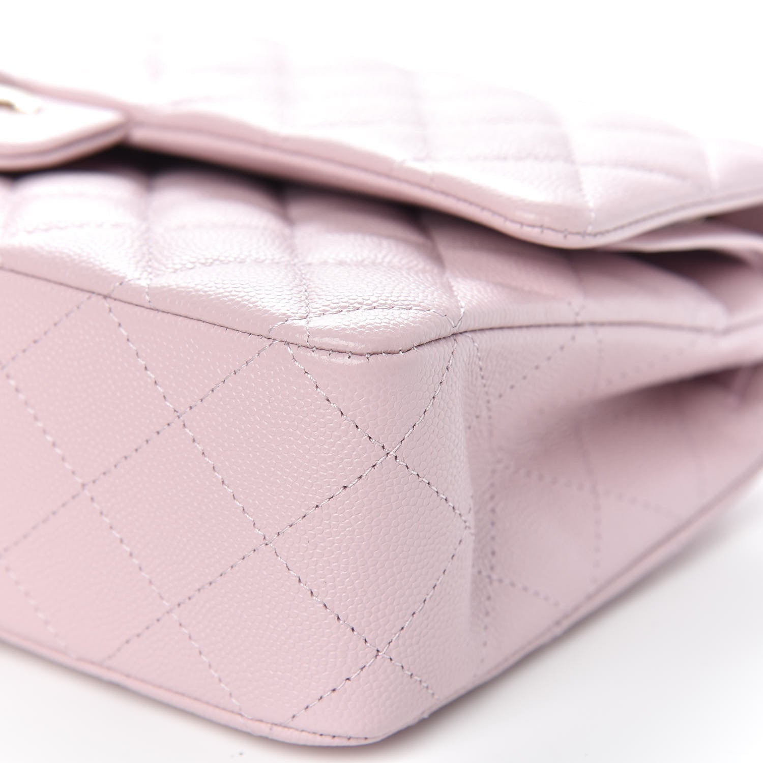 Chanel Caviar Quilted Medium Double Flap Light Pink 9 of 10