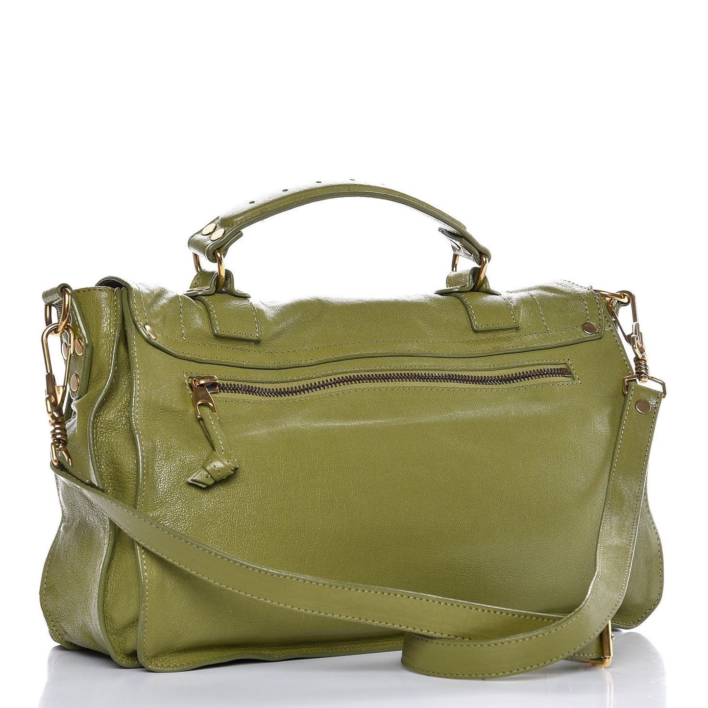 Lambskin Medium PS1 Satchel Olive