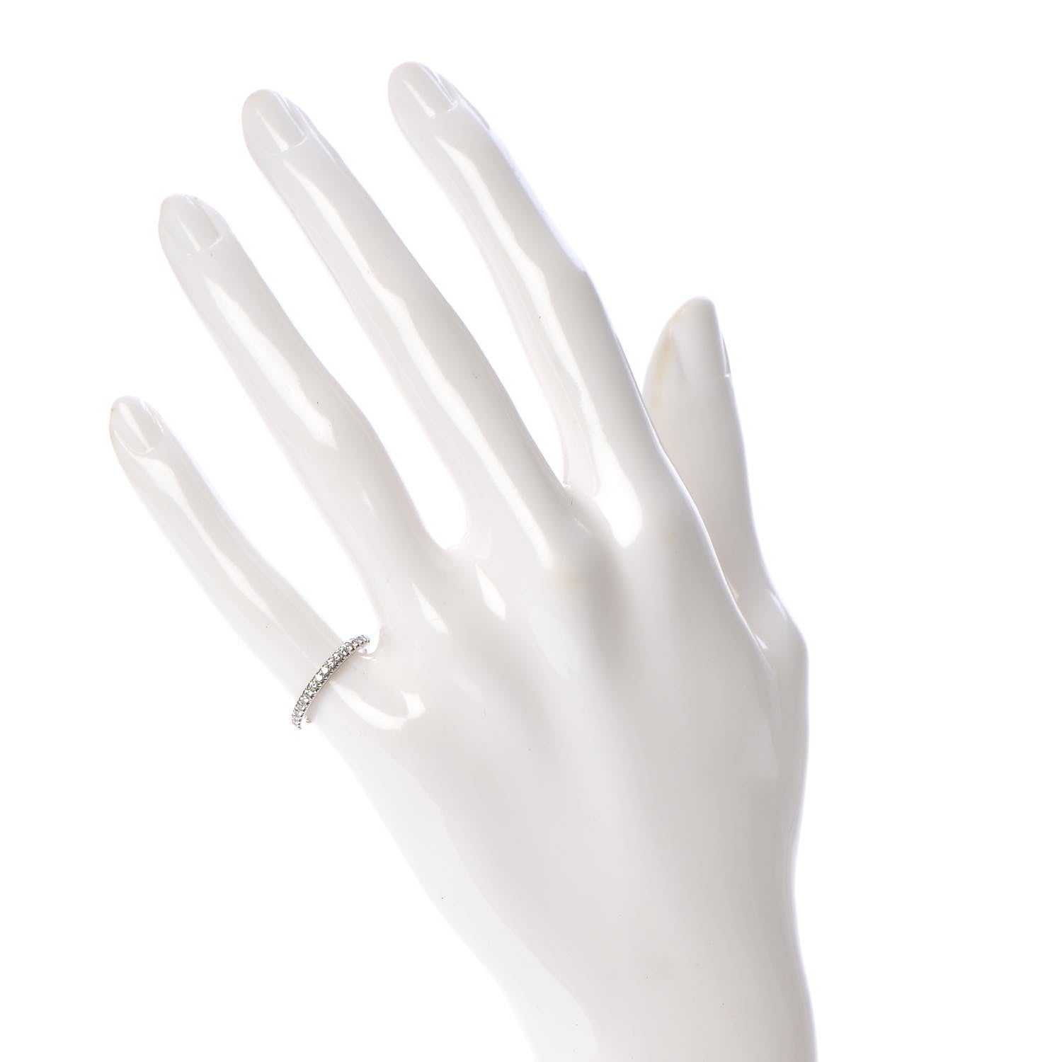 Tiffany Platinum Diamond Soleste Eternity Band Ring 45 3.5 2 of 6