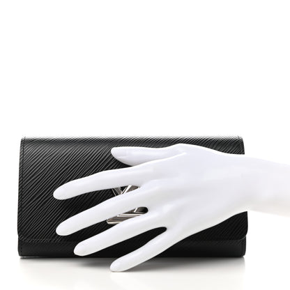 Louis Vuitton Epi Twist Wallet Black 2 of 7