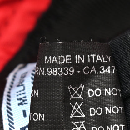Prada Nylon Bucket Hat S Black Rosso 9 of 9