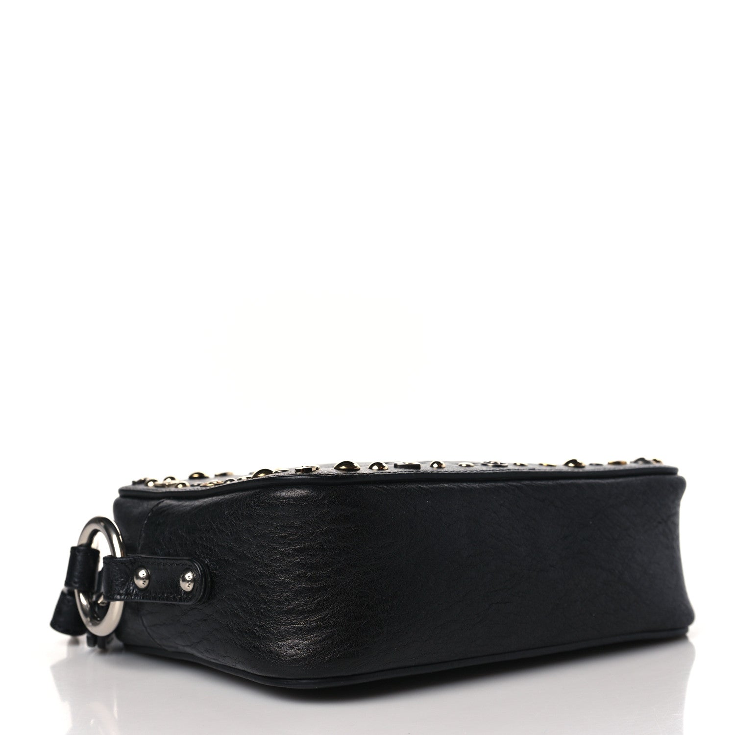 Lanvin Calfskin Studded Nomad Crossbody Black 3 of 7